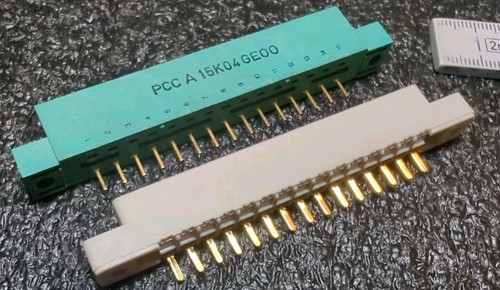 8x ELCO LEITERPLATTENSTECKER 15 polige vergoldete PLATINENSTECKER CONNECTOR NOS - 第 4/5 張圖片