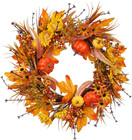 Decor Door Front Halloween Indoor /outdoor Size 19Inch Fall Wreath Thanksgiving.