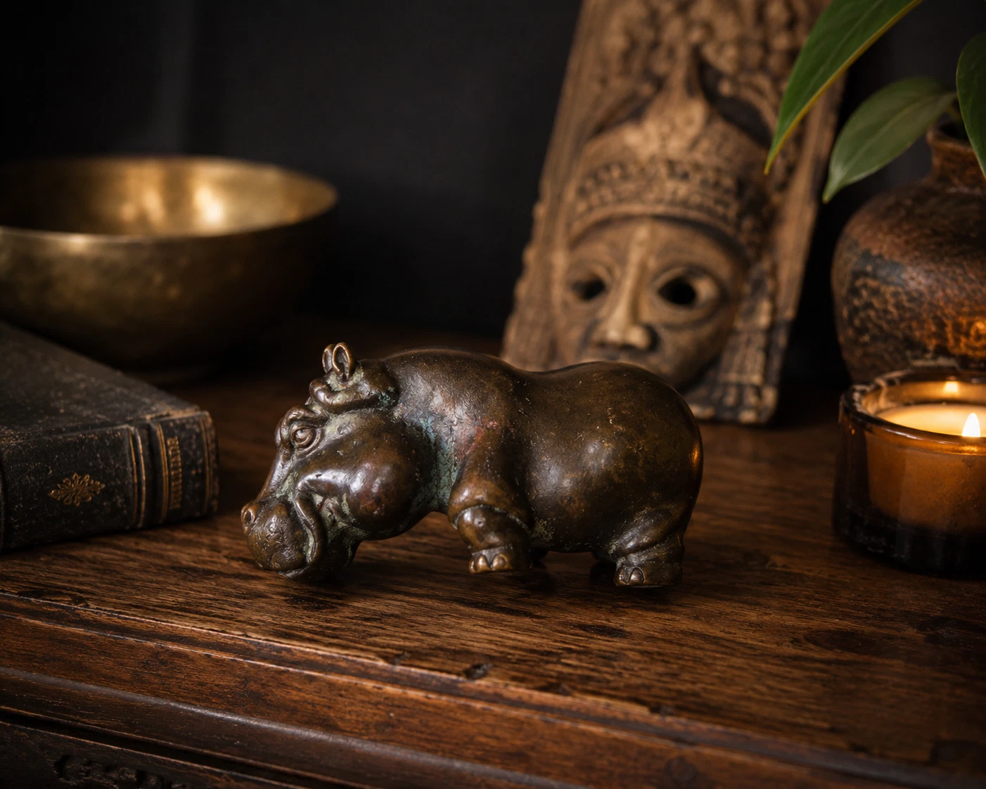 Vintage bronze animal sculpture