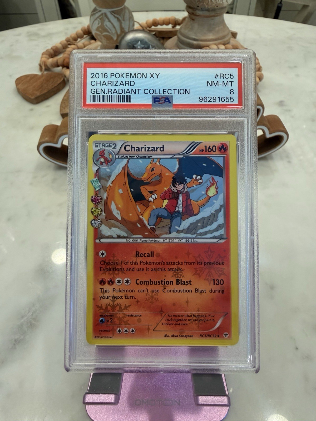 Pokémon TCG 2016 Charizard Generations Radiant Collection Holo RC5/RC32 PSA 8