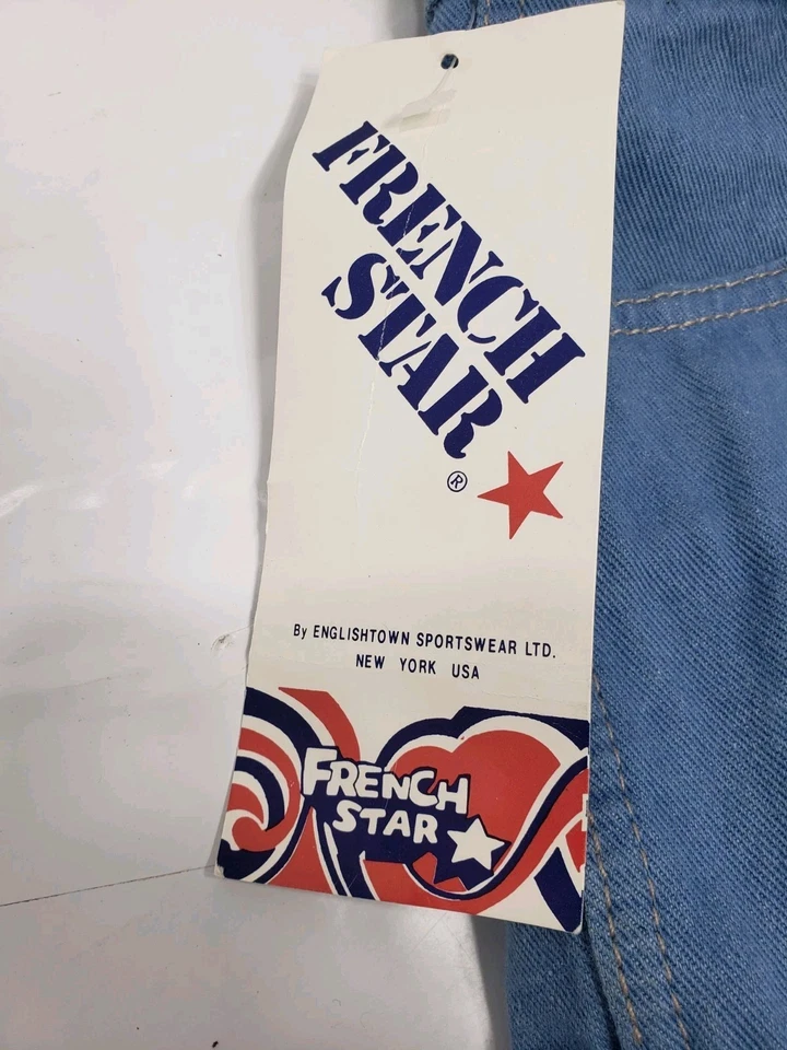 Винтажные джинсы 70-х French Star Bellbottom с карманом сбоку деталь стиль 1460A 34W длина L - Изображение 4 из 4