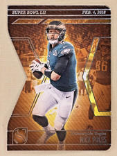 2025 Panini Silhouette Nick Foles SUPER BOWL die cut Philadelphia Eagles #18