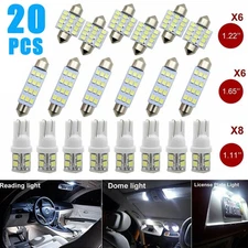 20x LED Interior Lights Bulbs Kit For Ford Car Trunk Dome License Plate Lamps