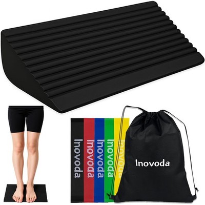 Inovoda Calf Stretch Board I Slant Board For Calf Stretching & Calf Raise Block
