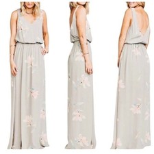 Show Me Your MuMu Kendall Maxi Dress Women Medium Lily Showers Floral Low Back