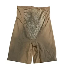 Love Your Assets Sara Blakely  High Waist Tummy Control Shorts Nude L