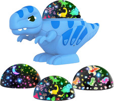 Dinosaur Night Light Projector, Dinosaur Toys for Kids 3-5, 360° Rotation Light
