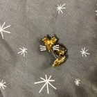 Banana Republic Vintage Costume Jewelry Fox Brooch Pin