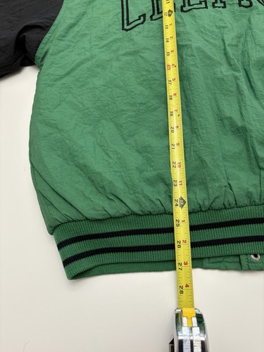Chaqueta Bombardero De Colección Años 90 Boston Celtics Competidor Hecha en Corea Talla Mediana Verde - Imagen 8 de 9