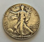1946 P Walking Liberty Silver Half Dollar VF/VF+  "As Pictured-Not Cleaned"