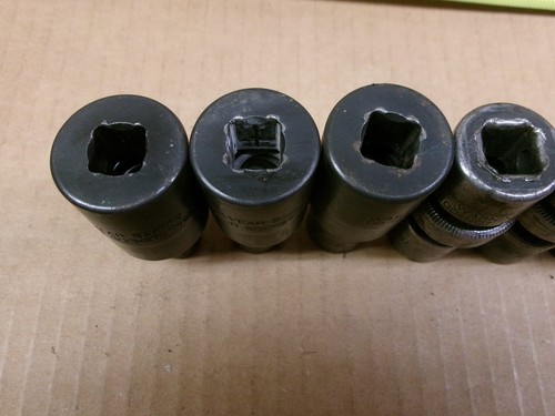 Snap On USA 3/8" Drive 7-Piece 6-Point Impact Swivel Set 3/8 - 3/4" - Picture 7 of 8