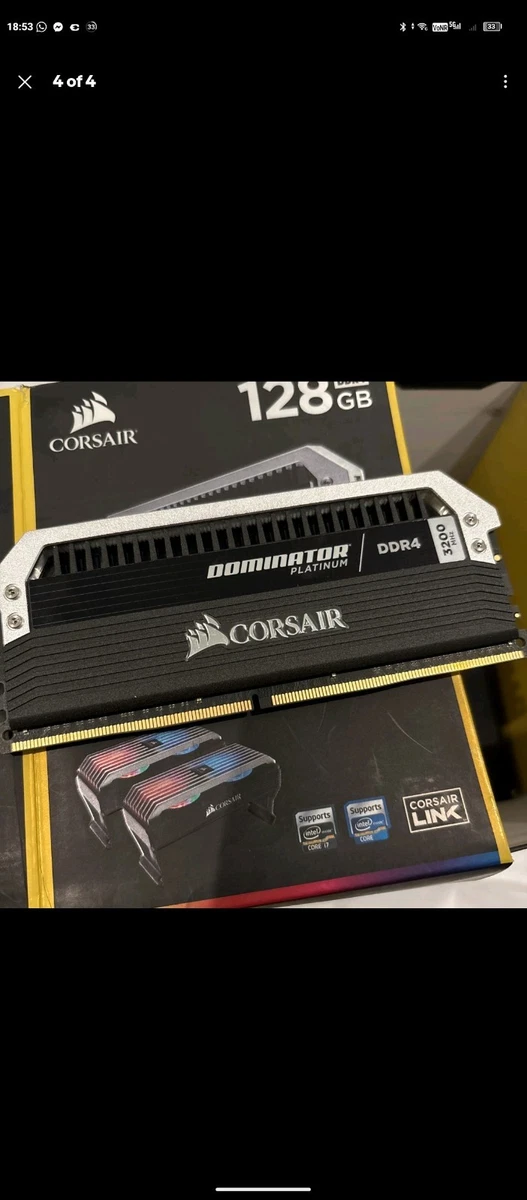 Corsair DDR4 SDRAM 128 GB Total Capacity Memory (RAM) for sale | eBay