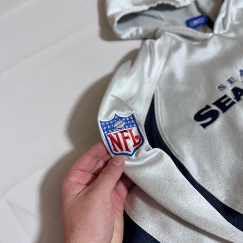 Reebok, vintage hoodie, NFL, Seahawks, graphic, logo, white, male, Large image 4