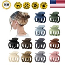 12Pcs Hair Clips for Women 1.8 Inch Small Claw Clips for Thin Hair Medium Hai...