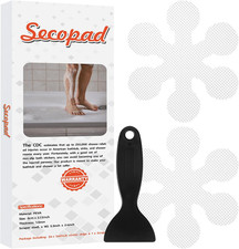 Bathtub Stickers Non-Slip, 12 PCS White Safety Shower Treads Adhesive Appliques