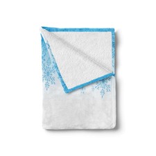 Winter Soft Flannel Fleece Throw Blanket Abstract Snowflakes Cold