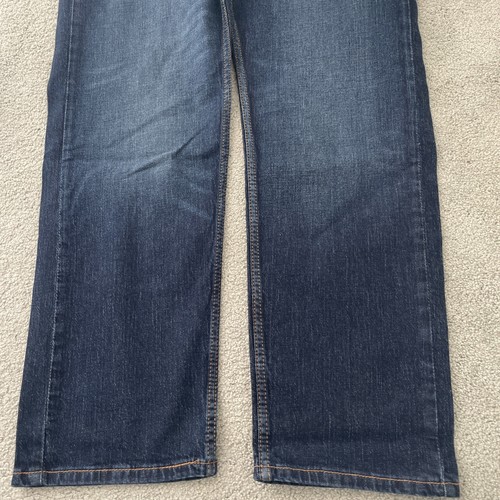 Levi's 505 Mens Denim Dark Wash Stretch Blue Straight Leg Jeans Sz. 38 W x 29 L - Picture 7 of 15