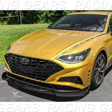 FOR 2020-2023 HYUNDAI SONATA CARBON PAINTED FRONT BUMPER LIP BODY KIT SPOILER