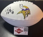 Justin Jefferson Signed Autographed FS Logo Football Minnesota Vikings COA