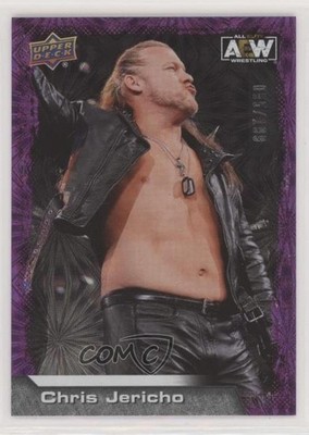 2022 Upper Deck AEW All Elite Wrestling Purple Pyro 55/199 Chris Jericho #1 c6q
