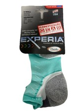 Thorlos Experia Thor-wick Cool Women  s Spearmint Micro Mini Socks Size XS