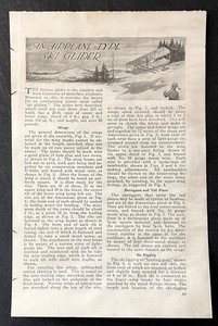 “An Airplane-Type Ski Glider” 1920 HowTo Build PLANS Biplane 20’ wingspan
