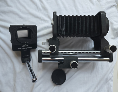 Nikon Bellows PB-4 ニコン　ベローズアタッチメント Original Nikon PB-4 Bellows Focusing Attachment + PS-4 Slide