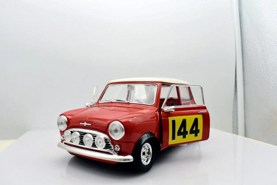 Modellino auto rally scala 1:16 1:18 Mini cooper S diecast solido modellismo car - Immagine 2 di 3