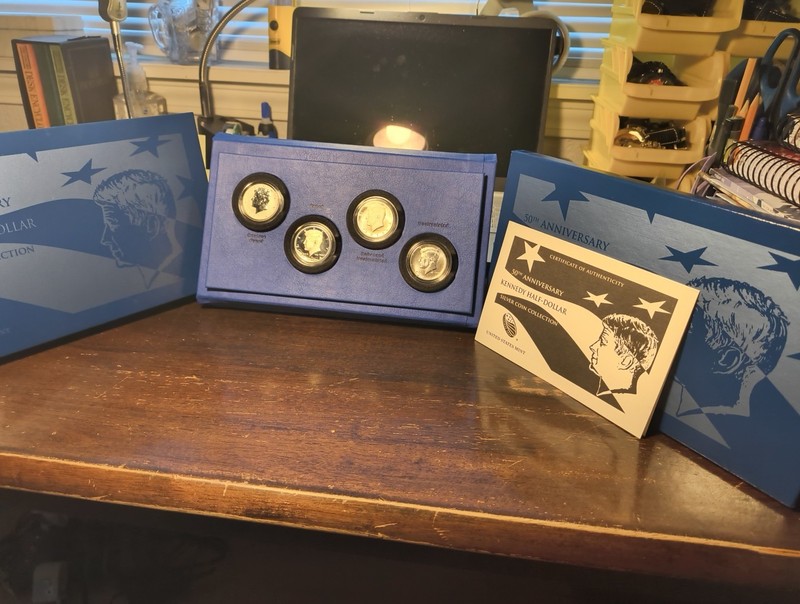 2014 Kennedy Half Dollar 50th Anniversary Silver 4 Coin Set w/ OGP & COA