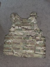 Army OCP Multicam Body Armor Plate Carrier with Kevlar Inserts Size Small