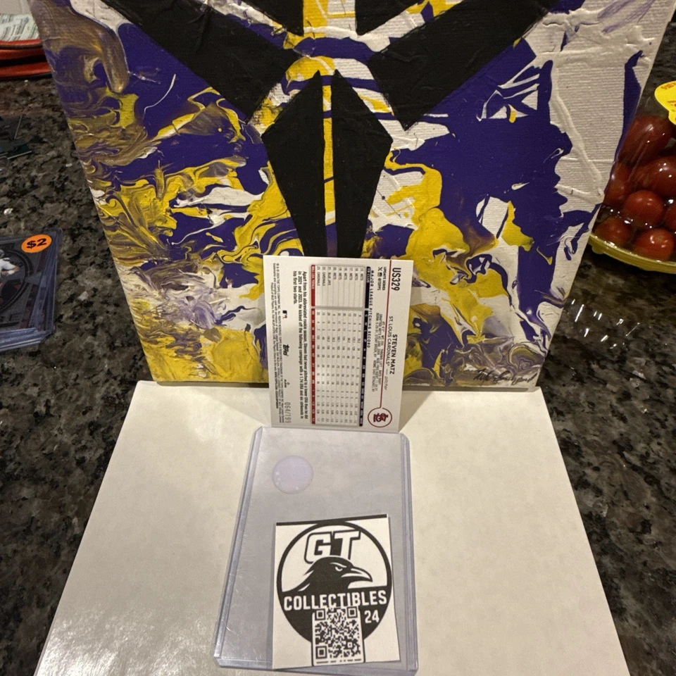 2024 Topps Update Series - Steven Matz #US329 Red Crackle Foilboard /199 - Image 4 of 4