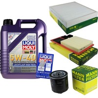 Inspektionskit Filter Liqui Moly ÖL 5L 5W-40 FüR Vw Polo 6R_ 1.4 Seat Ibiza Iv