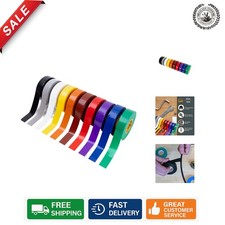 10-Pack Waterproof Electrical Tape   Strong Self-Adhesive PVC, / Certified