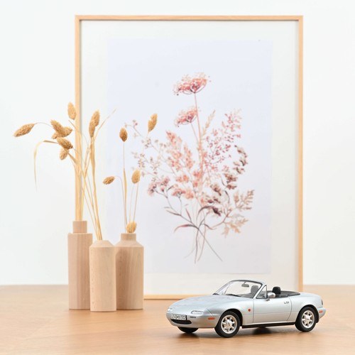 Norev 188023 1/18 Mazda MX-5 1989 Silver Model Car - Picture 1 of 6