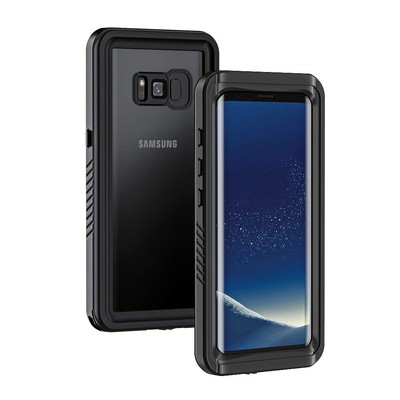 for Samsung Galaxy S8+ Plus Case, IP68 Waterproof Dustproof Case with Built-i...