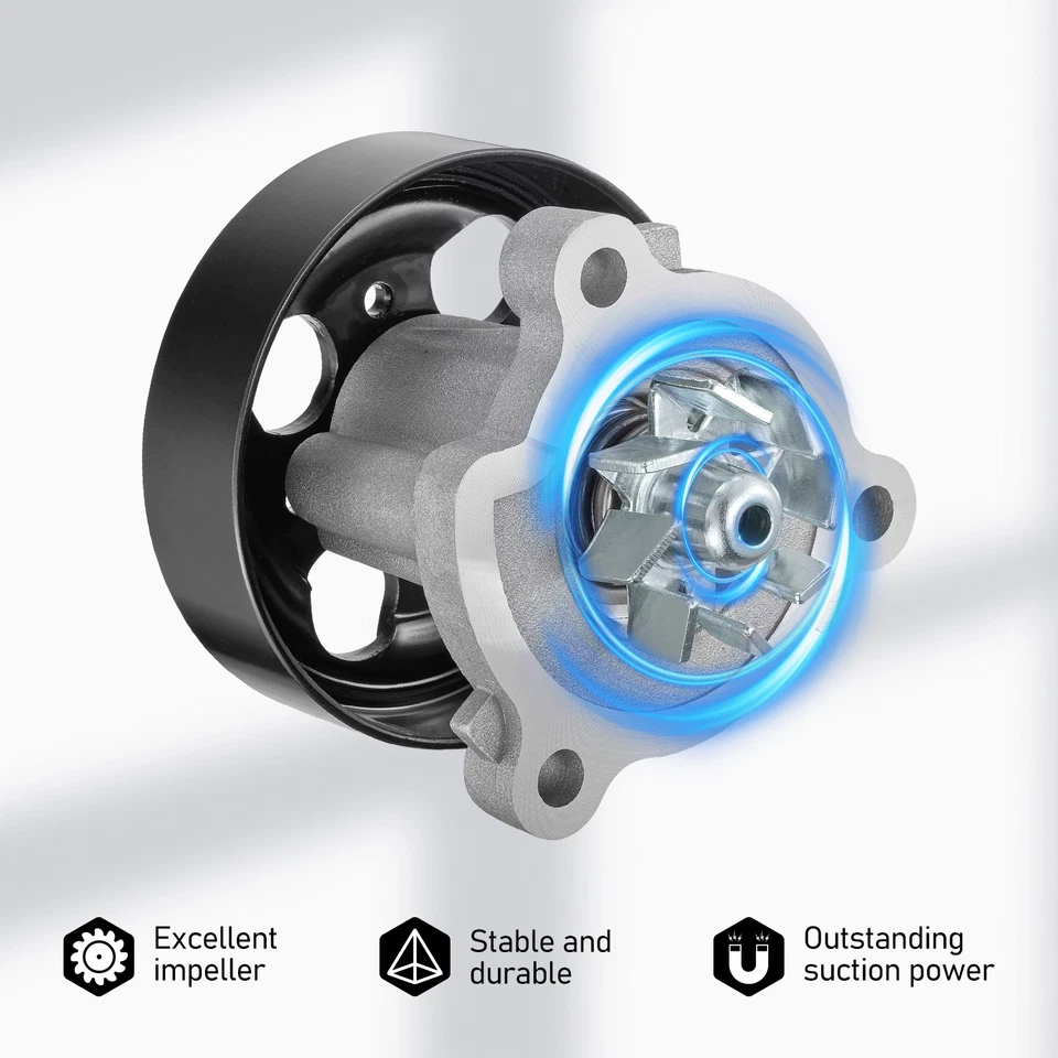 Water Pump W/Gasket For 2002-2020 Nissan X-Trail Rogue Select Altima Sentra 2.5L - Изображение 4 из 4