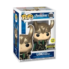 Funko Pop! The Avengers Loki with Scepter GITD 985 Exclusive Limited Edition New