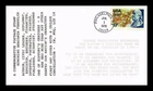 DR JIM STAMPS US COVER BENJAMIN FRANKLIN FDC SCOTT 1690 UNIQUE CANCELLATION