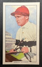 1938 Gallagher Ltd. Tobacco Racing Scenes #18 Gordon Richards LOW GRADE