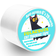 Anti Cat Scratch Tape: 6 Inches X 20 Yards Cat Training Tape 100 Transparent Cl