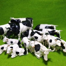 BRITAINS farm - VINTAGE Holstein Friesian cattle - Bull cow cows calf calves
