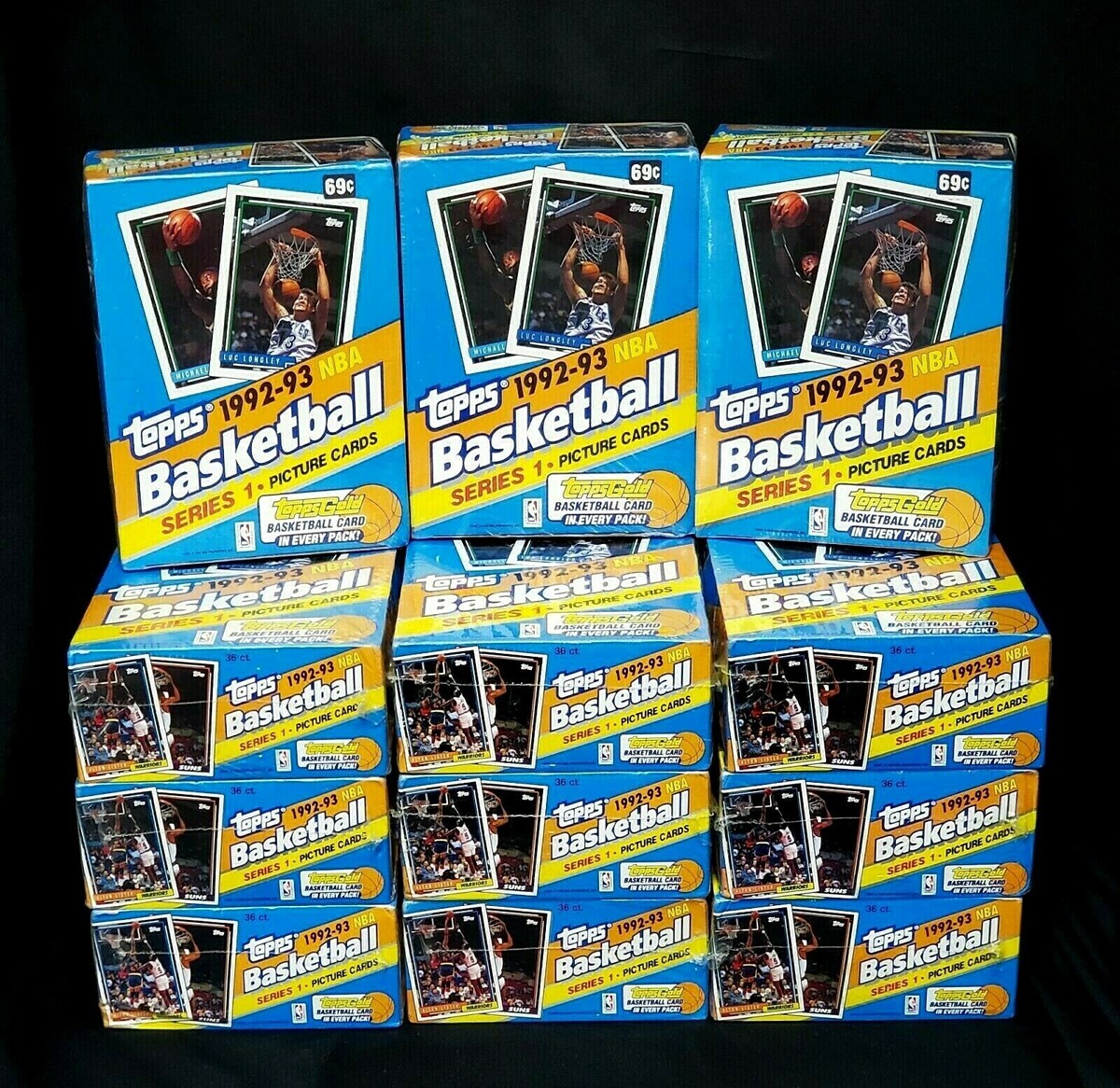 1992-93 Topps NBA Basketball Series 1 Factory Sealed Wax Box