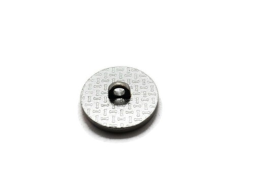 10 piezas Botones de pentáculo de pentagrama Plata Antigua Redondos de Costura Metal Tallados 16 mm - Imagen 4 de 5