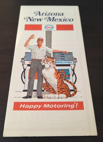 1970 Enco Arizona New Mexico Road Map - Bild 1 von 2