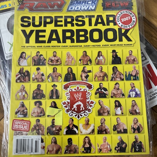 WWE Raw Smackdown Superstar Yearbook magazine 2007  - Picture 1 of 2