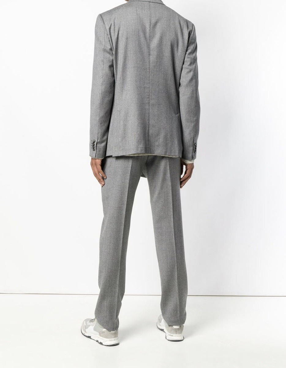 【最終値下】Z ZEGNA ジーゼニアTECHMERINO WASH&GO BNWT Z Zegna Techmerino Wash&Go Grey Wool Suit EU 46 US 36