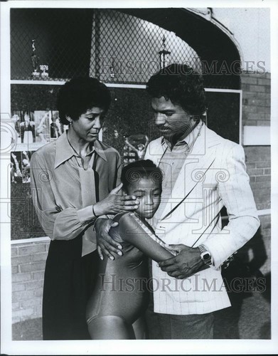 1980 Press Photo Kim Fields,O Cole, Billy Dee Williams in Children of Divorce