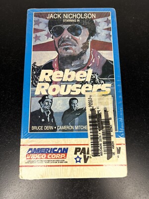 NEW Rebel Rousers. VHS. 80 s Action. Paragon Video. Jack Nicholson. Bruce Dern