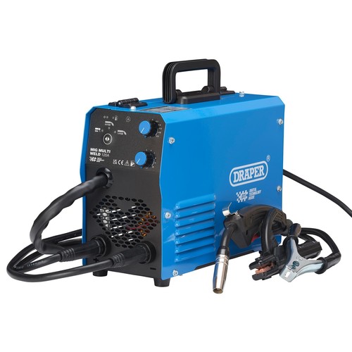 Draper 120A Multi-Welder Gasless MIG Inverter Dti 230V Light & Portable 70049