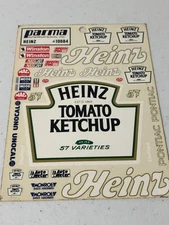 RC Parma 10684 Heinz Ketchup 57 Sticker Sheet NEW NOS Vintage RC R/C Car RC10